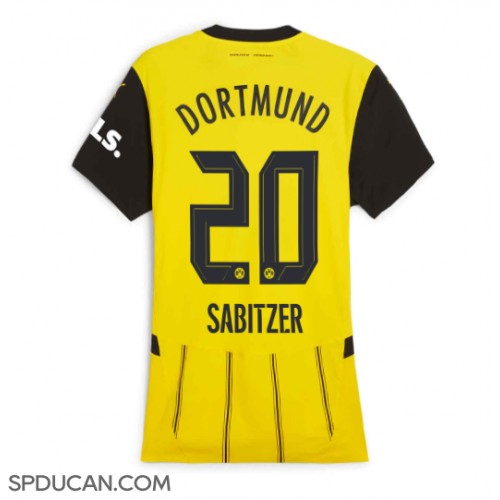 Zenski Nogometni Dres Borussia Dortmund Marcel Sabitzer #20 Domaci 2024-25 Kratak Rukav